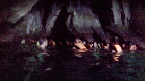 Swimming through the Emerald Cave