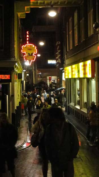 Amsterdam at night, red light district